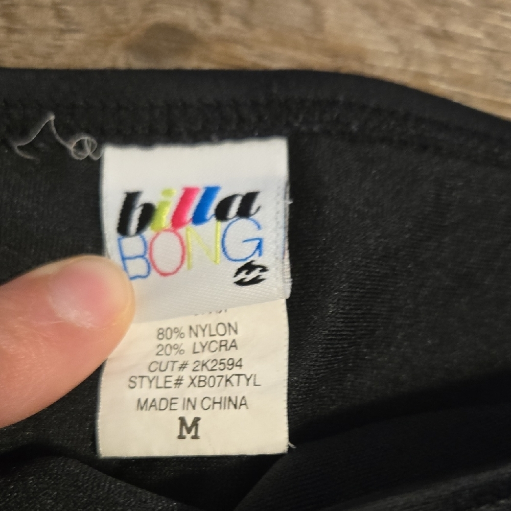 Billabong Bikini Set Black Bikini with Multicolor Lettering - Picture 12 of 12